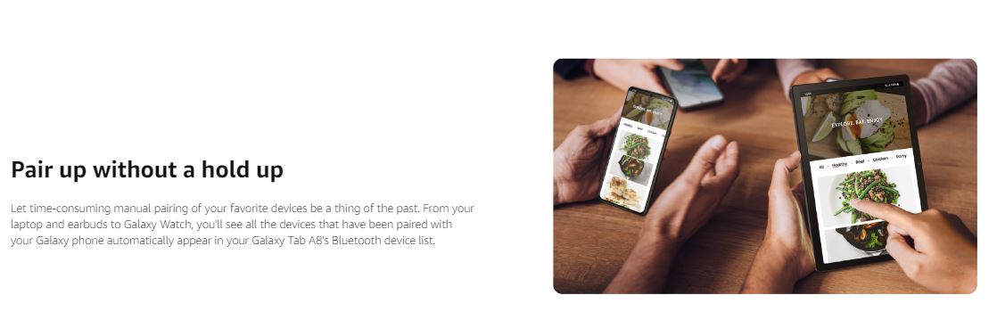 Samsung Tab A8 64Gb Wi-Fi Android Silver Uae Version SM-X200