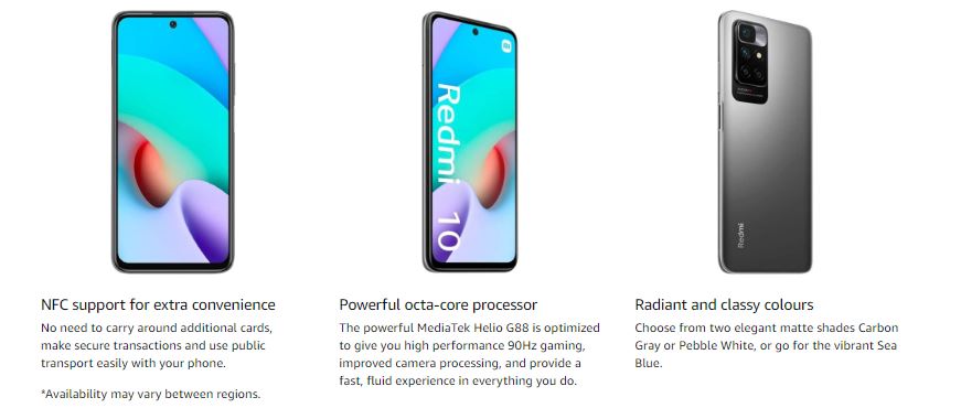 Buy Xiaomi Redmi 10 6GB RAM 128GB 4G LTE Carbon Gray gegroup