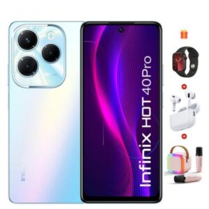 Infinix Hot 40 Pro 8Gb 256Gb 4G infinix Phone Combo Offers 4 in 1 Blue